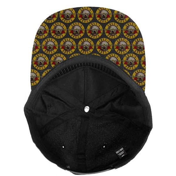 Guns N Roses Circle Logo Baseball Cap One Size Black Black One Size