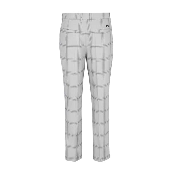 Slazenger Rutiga Golfbyxor för Herr 34S Grå Grey 34S