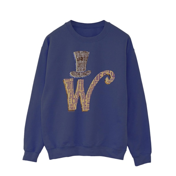 Willy Wonka Herr W Logo Hat Sweatshirt S Marinblå Navy Blue S