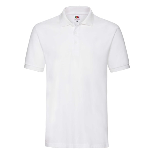 Fruit Of The Loom Premium Herr Kortärmad Polotröja S Vit White S