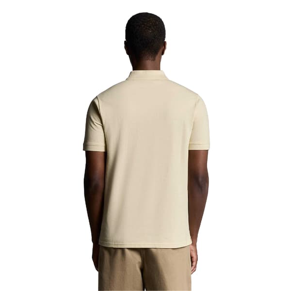 Lyle & Scott Superfin Pikétröja för Män S Beige Beige S