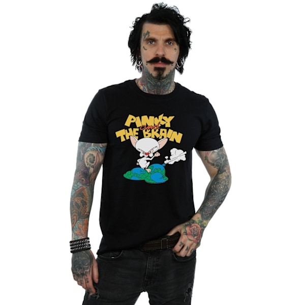 Animaniacs Herr The Brain World Domination T-shirt L Svart Black L