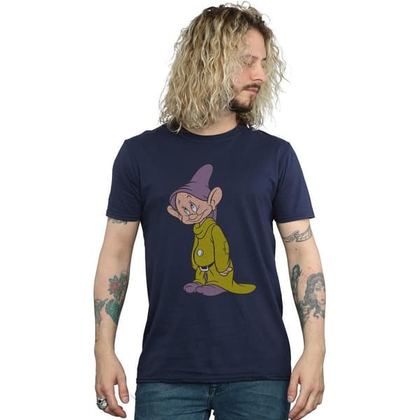 Disney Classics Herr Dopey T-shirt i bomull L Marinblå Navy Blue L