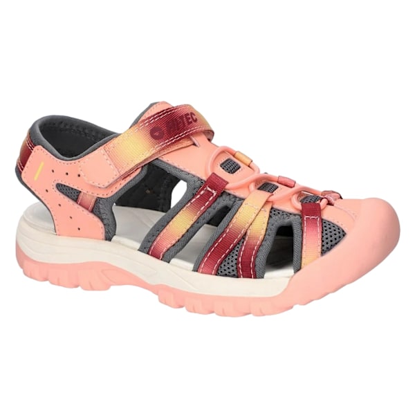 Hi-Tec Girls Jack JRG Sandaler 2 UK Peach Pink/Persian Red Peach Pink/Persian Red 2 UK