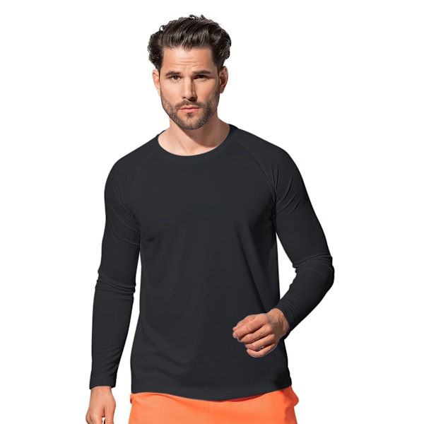 Stedman Active 140 Långärmad T-shirt L Black Opal Black Opal L