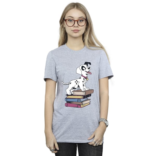 Disney Womens/Ladies 101 Dalmatians Books Bomull Boyfriend T-Sh Sports Grey 3XL