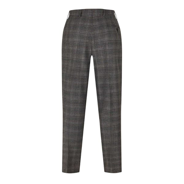 Ted Baker Herr Rutiga Raka Byxor 46R Grå Grey 46R