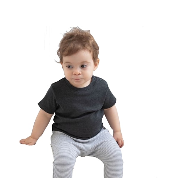 Babybugz Baby Short Sleeve T-Shirt 0-3 Charcoal Grey Melange Charcoal Grey Melange 0-3