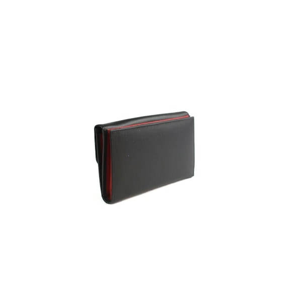 Eastern Counties Leather Bridget Kontrast Läderplånbok En Storlek Black/Red One Size