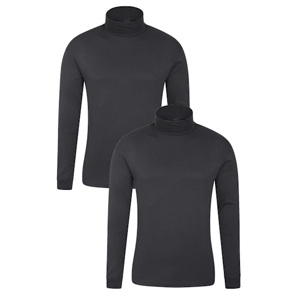 Mountain Warehouse Mens Meribel Thermal Top (2-pack) XS Svart Black XS