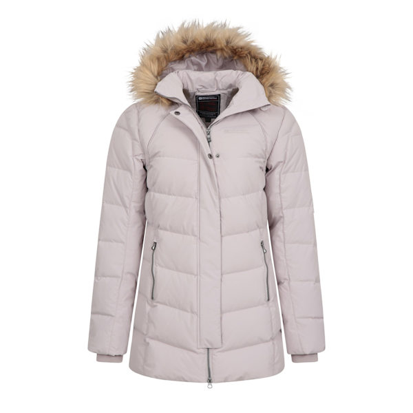 Mountain Warehouse Isla II Lång Dunjacka för Kvinnor/Dam Storlek 14 UK Beige 14 UK
