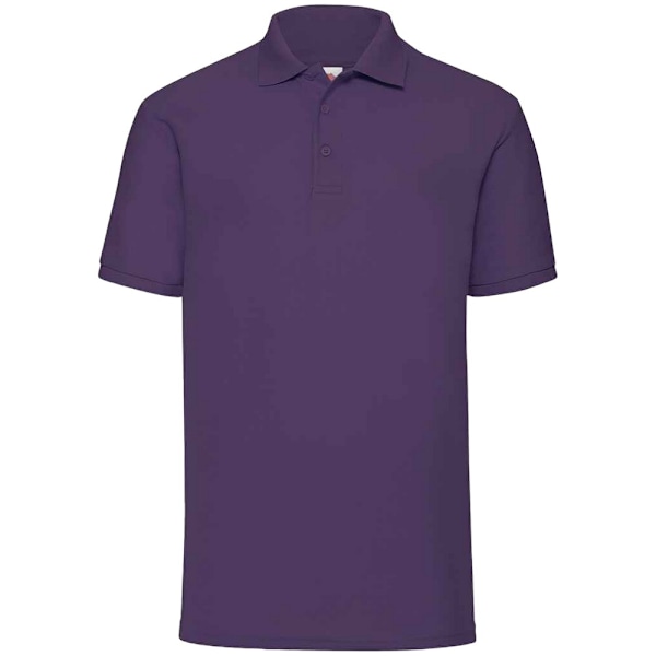 Fruit of the Loom Herrarnas 65/35 Poloskjorta 3XL Lila Purple 3XL