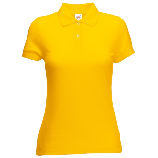 Fruit Of The Loom Dam/Damer Lady Fit Kortärmad Polotröja Sunflower XL