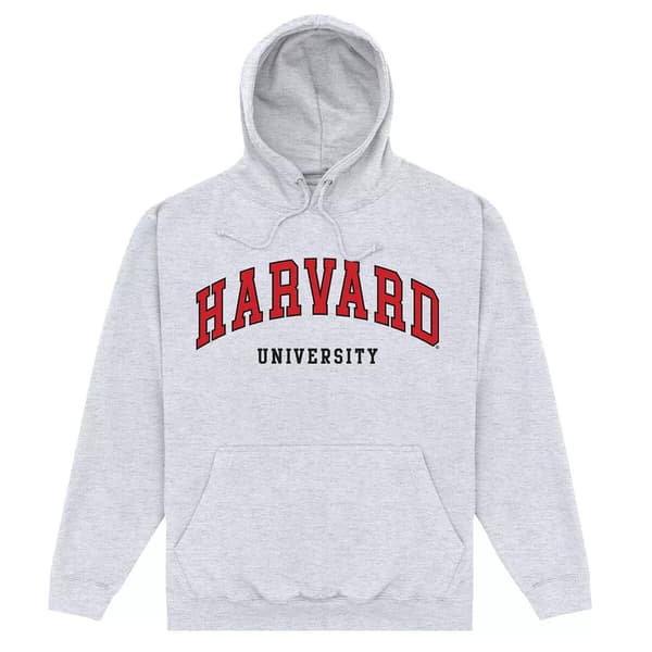 Harvard University Unisex Script Hoodie M Heather Grey Heather Grey M