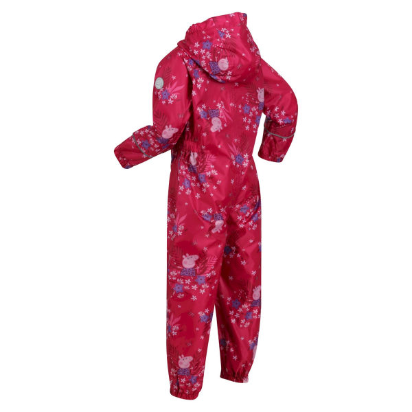 Regatta Childrens/Kids Pobble Greta Gris Floral Waterproof Puddl Pink Fusion 5-6 Years