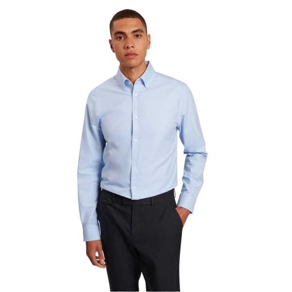 Ted Baker Herr Oxford Regular Långärmad Button-Down Skjorta XS Pale Blue XS