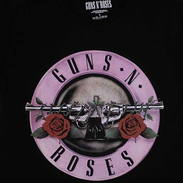 Guns N Roses Dam/Dam Classic Logo T-Shirt S Svart Black S