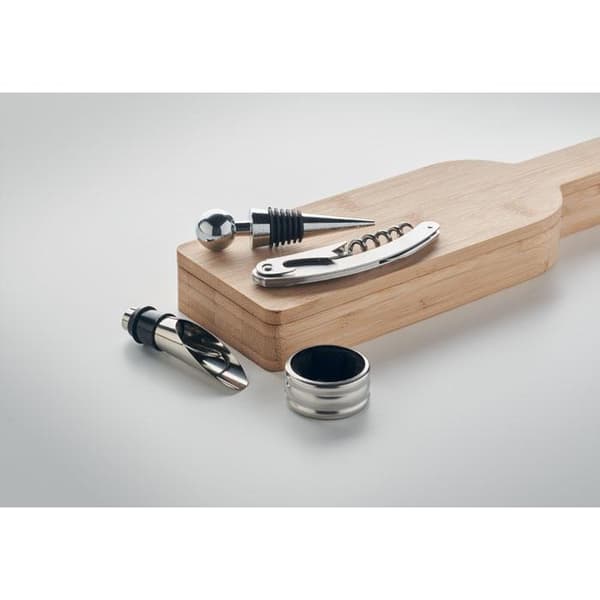 MidOcean Vinovault Set Bambuflaska Vinset One Size Trä Wood One Size