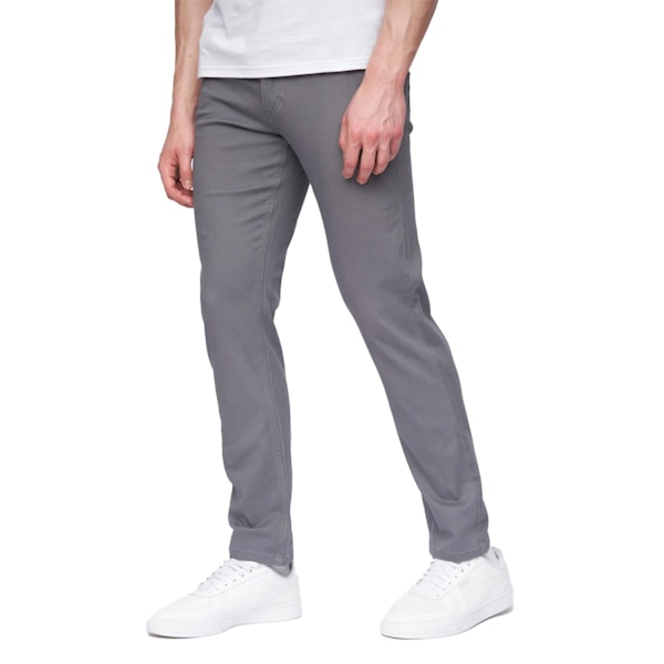 Henleys Mens Visit Chinos 34R Grå Grey 34R