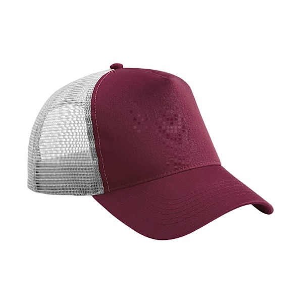 Beechfield Unisex Vuxen Snapback Trucker Cap En Storlek Bourgogne/ Burgundy/Light Grey One Size