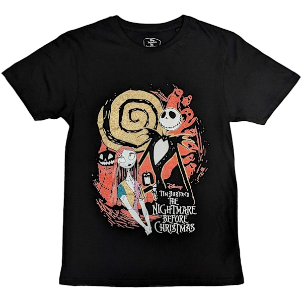 Nightmare Before Christmas Unisex Vuxen Spöke Dekorerad T-shirt Black M