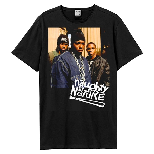 Amplified Mens Band Photo Naughty By Nature T-Shirt L Svart Black L