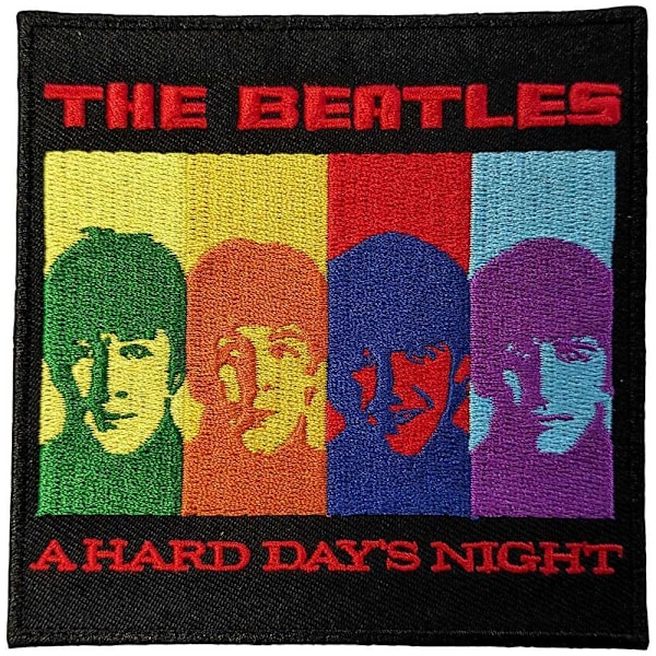 The Beatles A Hard Day´s Night Vävda Ansiktsstrykjärn På Patch En Storlek Multicoloured One Size