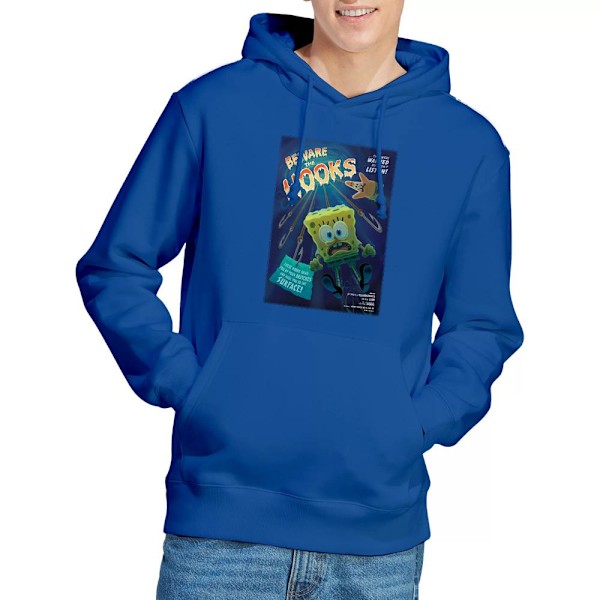 SvampBob Fyrkant Herr Beware The Hooks Hoodie M Kungsblå Royal Blue M