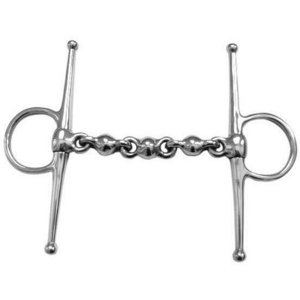 Shires Waterford Horse Full Cheek Snaffle Bit 4.5in Silver Silver 4.5in