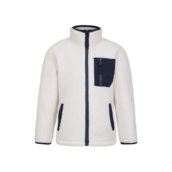 Mountain Warehouse Atlas Borg Full Zip Fleecejacka för Barn Beige 9-10 Years
