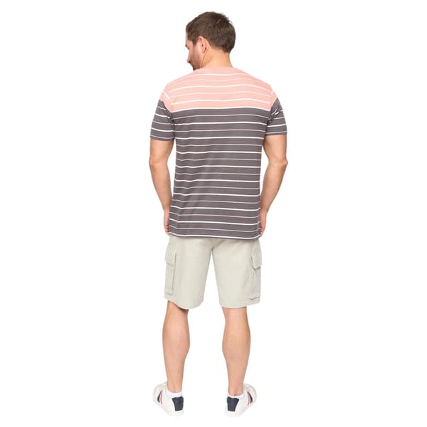 Bewley & Ritch Herr Blaydon Kortärmad Vardags T-shirt M Ch Charcoal Stripe M