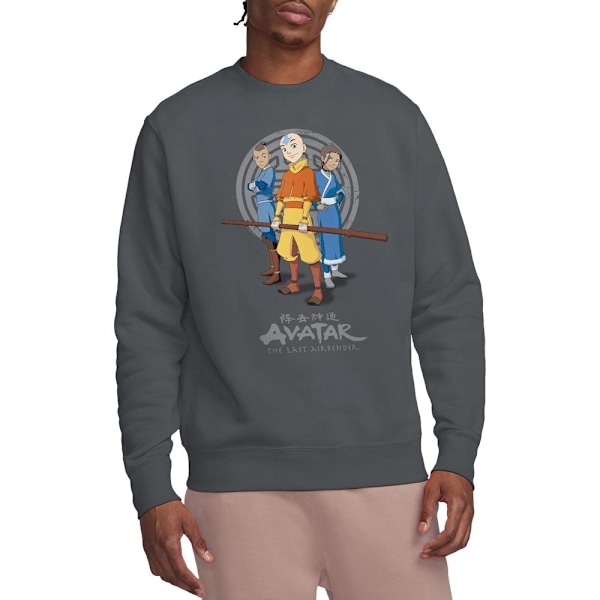 Avatar: The Last Airbender Unisex Vuxen Team Avatar Sweatshirt Charcoal S
