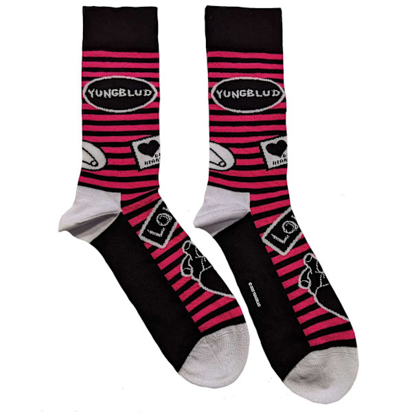 Yungblud Unisex Adult Symbols Socks 7 UK-11 UK Svart Black 7 UK-11 UK