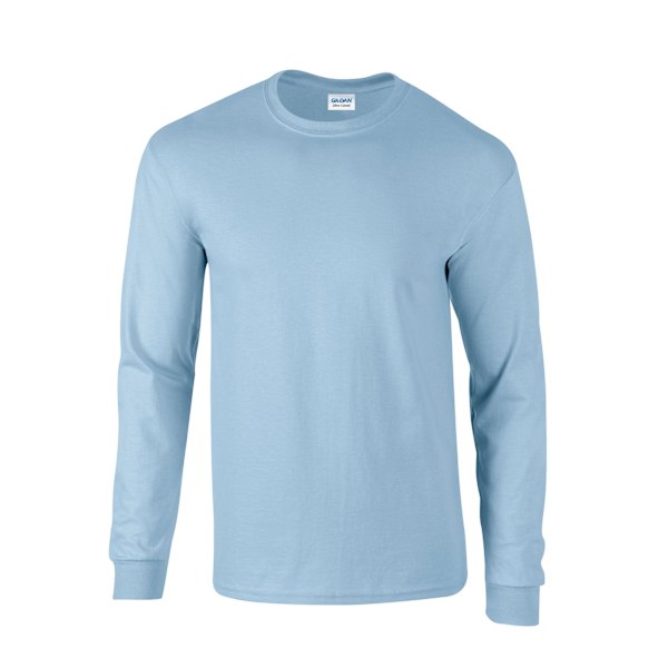 Gildan Unisex Vuxen Ultra Plain Bomull Långärmad T-shirt M L Light Blue M