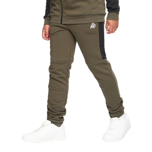 Kings Will Dream Boys Merton Full Zip Hoodie Och Joggers Set 11 Khaki Green/Black 11-12 Years