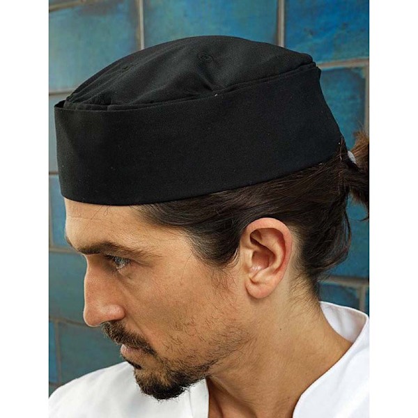 Premier Turn-Up Chefs Hat S Svart Black S