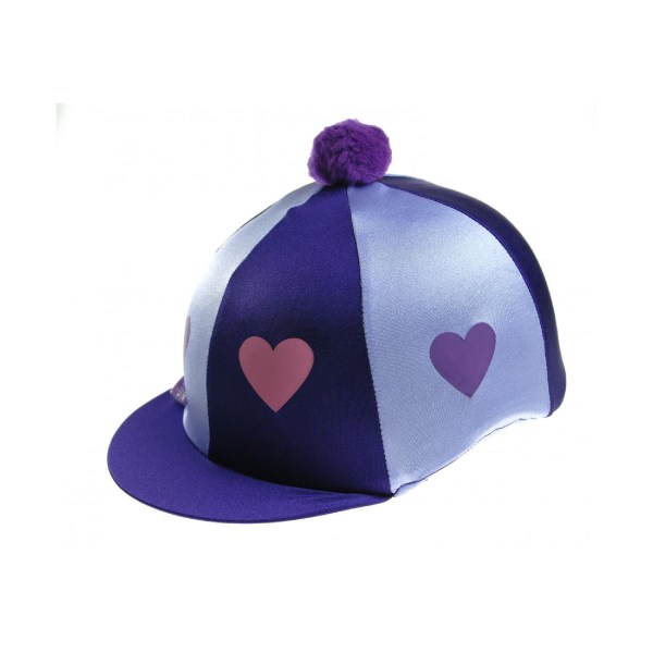 Capz Heartz & Pom Pom Motiv Cap Cover One Size Lila/Lila Purple/Lilac One Size
