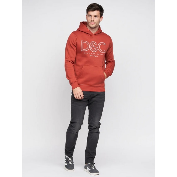 Duck and Cover Mens Icarusa Hoodie L Röd Red L