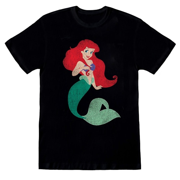 Disney Princess Flickor Ariel Bomull Klassisk T-shirt 12-13 År Black 12-13 Years