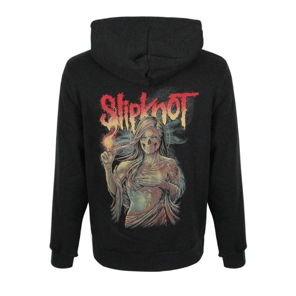 Slipknot Unisex Vuxen Burn Me Away Back Print Dragkedja Full Zip H Dark Grey XXL