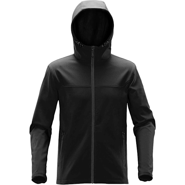 Stormtech Orbiter Softshell Hoodie för män 4XL Svart/Dolphin Black/Dolphin 4XL