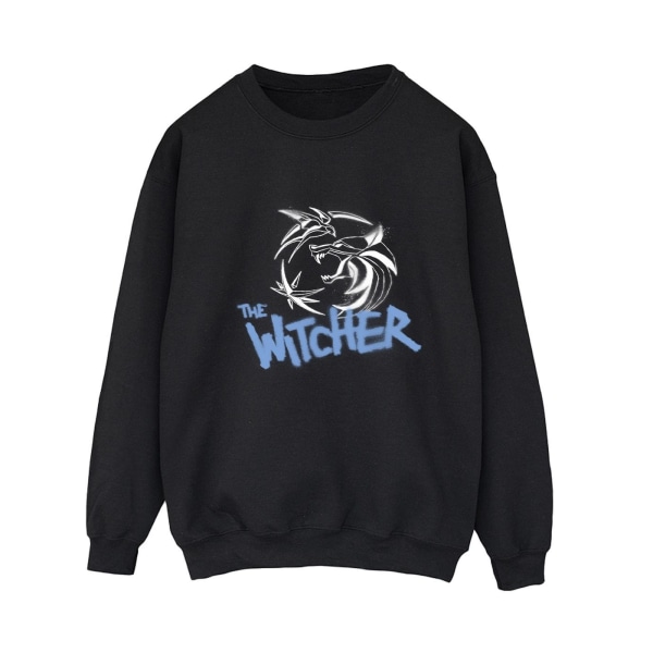 Netflix Womens/Ladies The Witcher Spray Logo Sweatshirt L Svart Black L