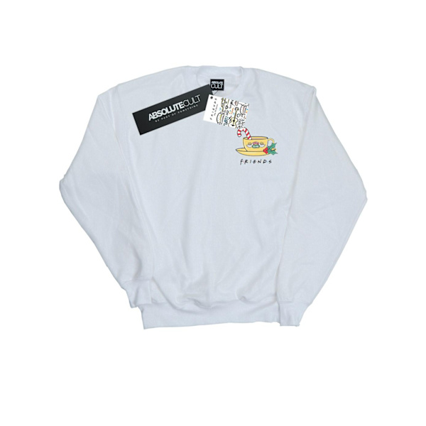 Friends Girls Jul Kaffe Mug Bröst Tryck Sweatshirt 3-4 White 3-4 Years