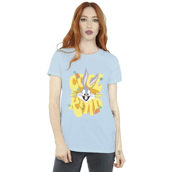 Looney Tunes Dam/Damer Bugs Cool To Be Kind Bomull Boyfriend Baby Blue XL