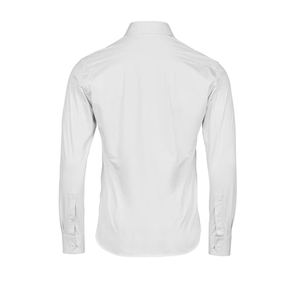 Tee Jays Herr Stretch Långärmad Aktiv Skjorta S Vit White S