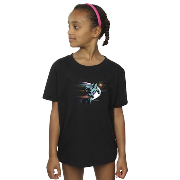 Disney Girls Lightyear Running Buzz Bomull T-shirt 3-4 år Bl Black 3-4 Years