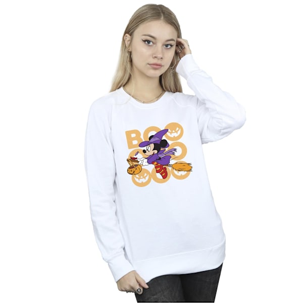 Disney Dam/Damer Boo Minnie Mouse Häxa Sweatshirt M Vit White M