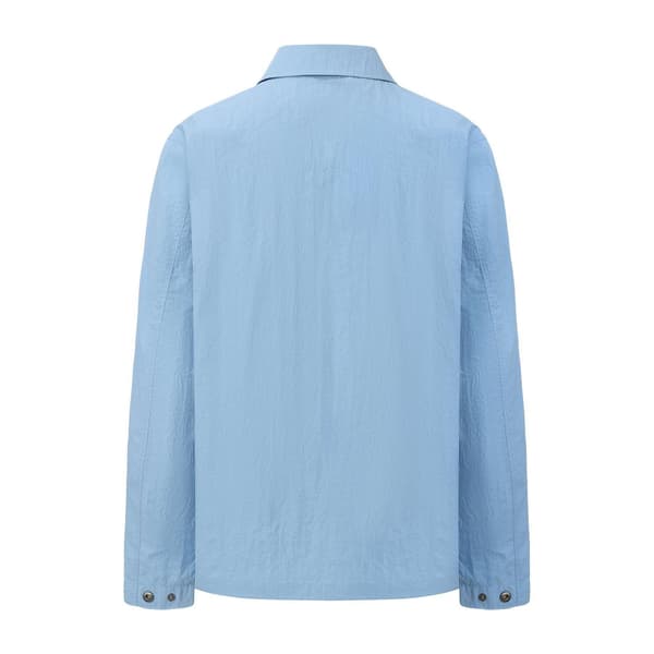 Pretty Green Herr Nylon Overshirt S Mellanblå Mid Blue S