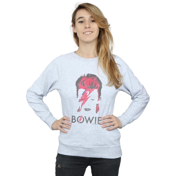 David Bowie Dam/Dam Aladdin Sane Distressed Sweatshirt M Sports Grey M