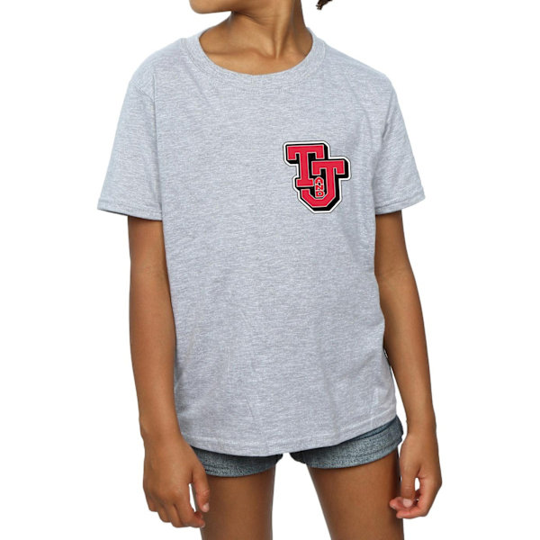 Tom And Jerry Girls Collegiate Logo Bomull T-shirt 12-13 år Sports Grey 12-13 Years